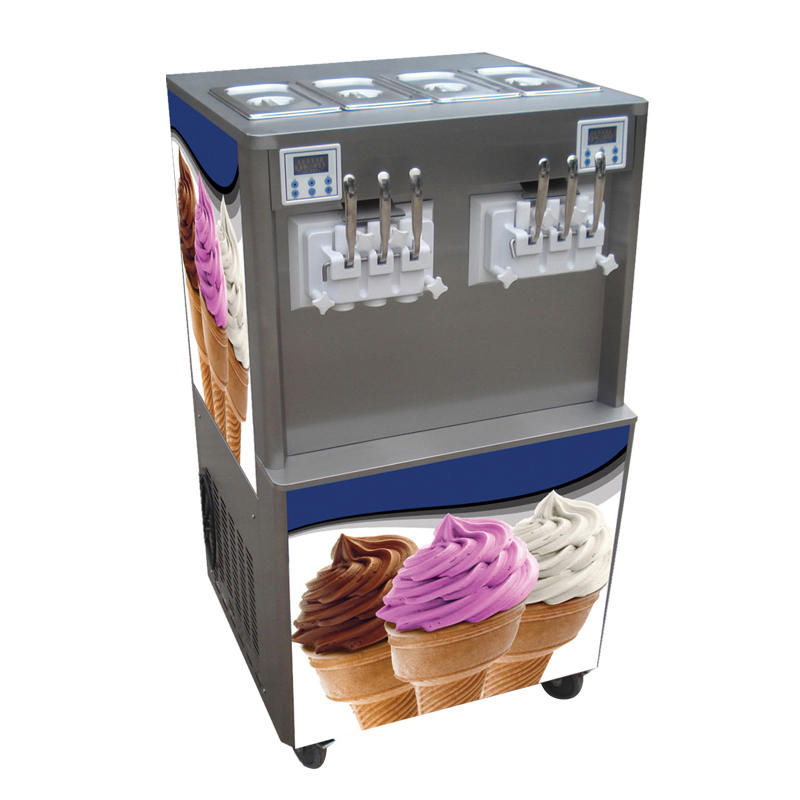 Uso comercial Uso de sabores de máquina de helado en pie Variedad de sabores