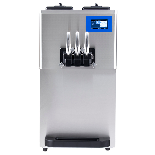BQ332A-E Mix Low Light Alerts, máquina de helado suave con bomba de aire eléctrica