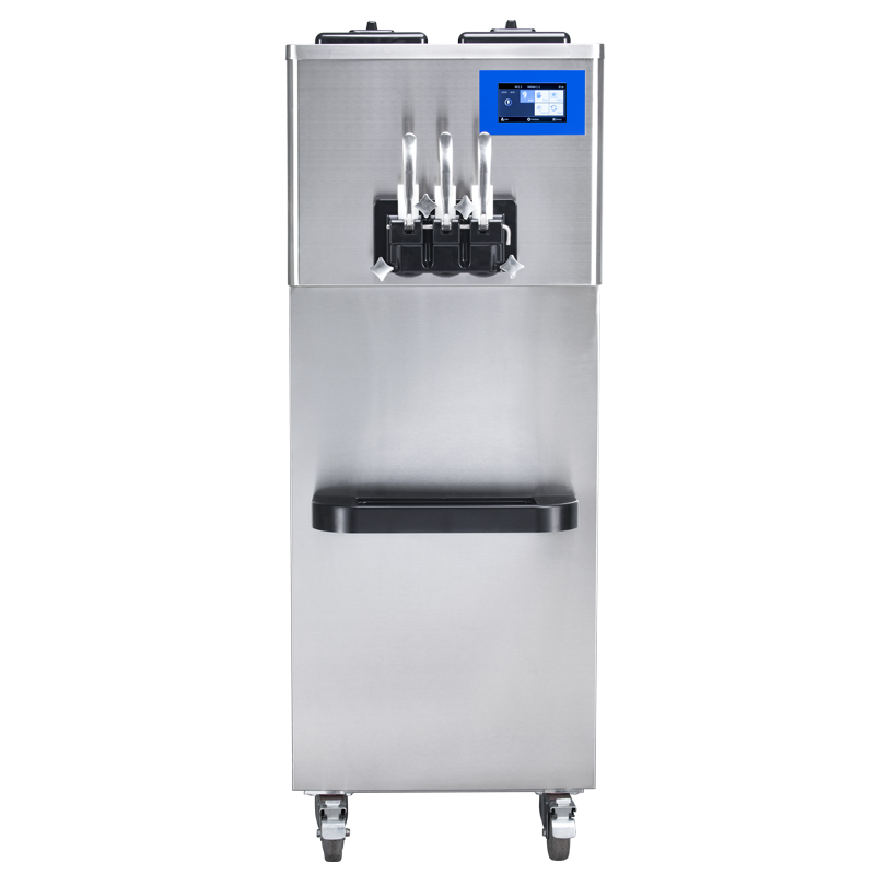Congelador de helado suave BQ322-Y con modo de espera, alertas de luz baja de mezcla, sistema de jarabe.